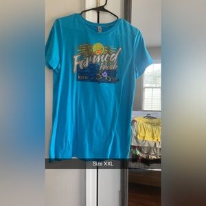 Next Level Farmed Fresh Junior size XXL blue